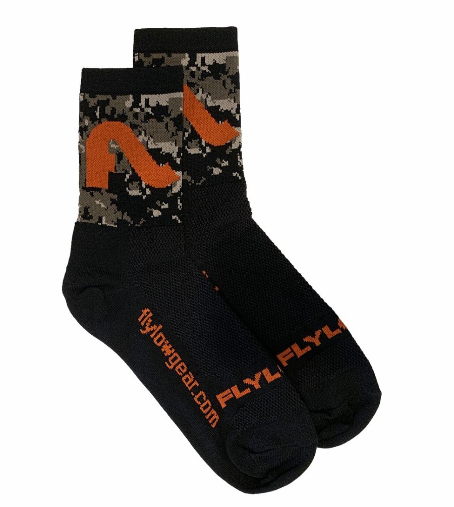 Men'S Flylow | Flylow Gear Men'S 4 Bike Sock Camo